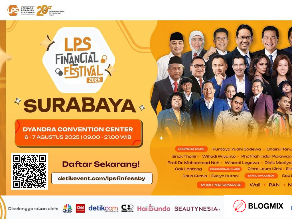 LPS Financial Festival Berbagi Jurus Atur Keuangan buat Milenial, Yuk Daftar di Sini!