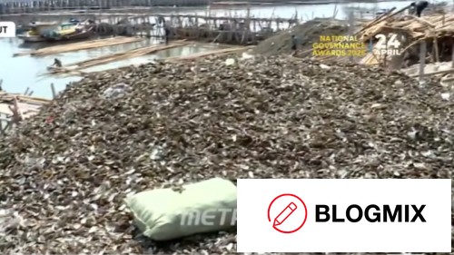 Tumpukan Limbah Cangkang Kerang Di Perairan Cilincing Mengancam Ekosistem