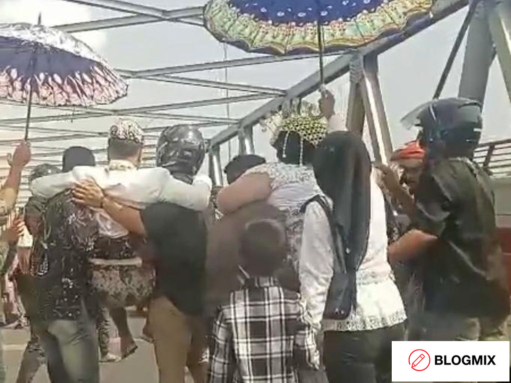 Viral Pengantin Digendong Lewat Jembatan Pemali, Ternyata Ada Mitosnya